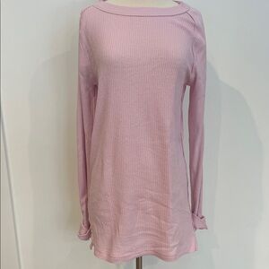 Free People Soft Pink Long Sleeve Top